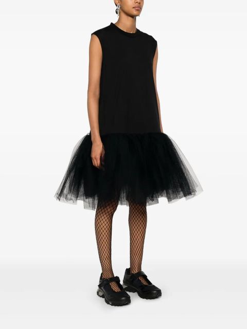Simone Rocha tulle-trim dress - Black - zdjęcie produktu nr 2