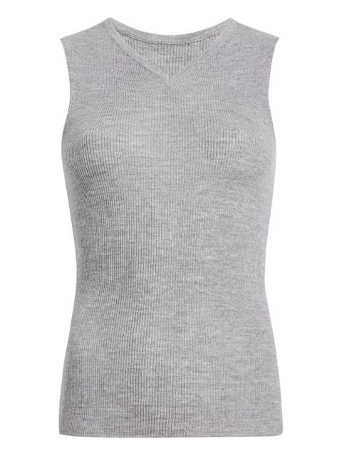 KHAITE Renato ribbed top - Grey - zdjęcie produktu nr 1