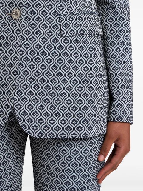 ETRO jacquard blazer - Blue