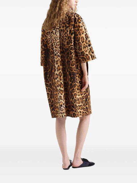 Prada animal-print coat - Brown - zdjęcie produktu nr 2