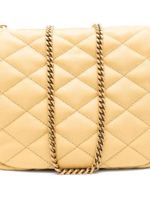 Saint Laurent mini diamond-pattern shoulder bag - Neutrals