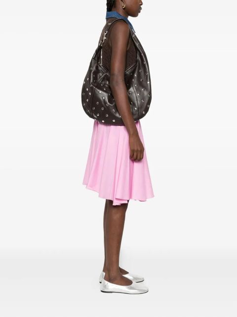 Gimaguas Paula stud-embellished shoulder bag - Brown