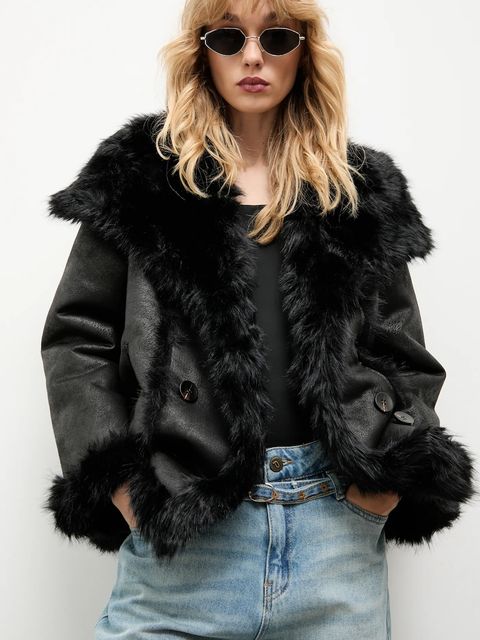 Answear.LAB płaszcz kolor czarny - zdjęcie produktu nr 1