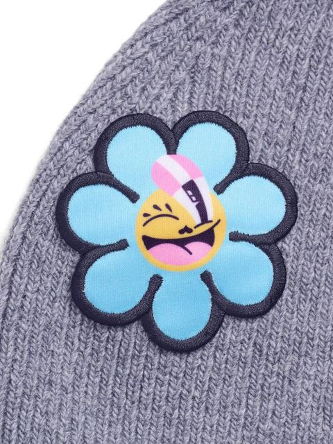 Marc Jacobs The Joy flower-embellished beanie hat - Grey