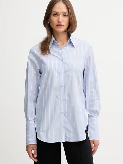 Pedro del Hierro koszula damska kolor niebieski regular z kołnierzykiem klasycznym 6632938 - zdjęcie produktu nr 1