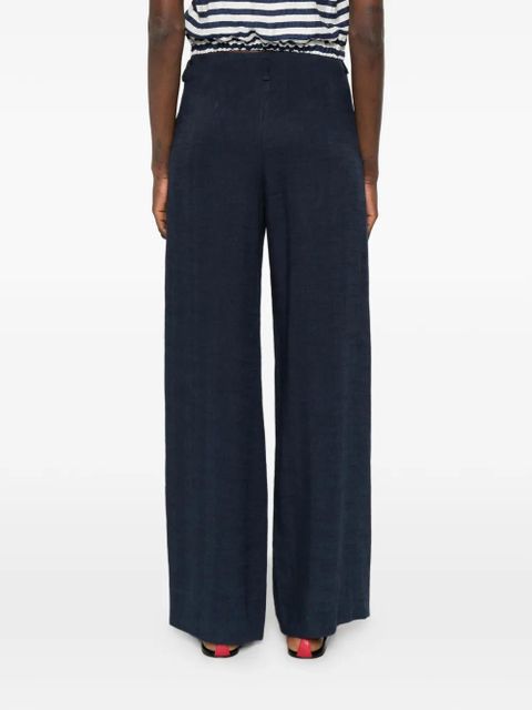 Maje button-embellishment trousers - Blue