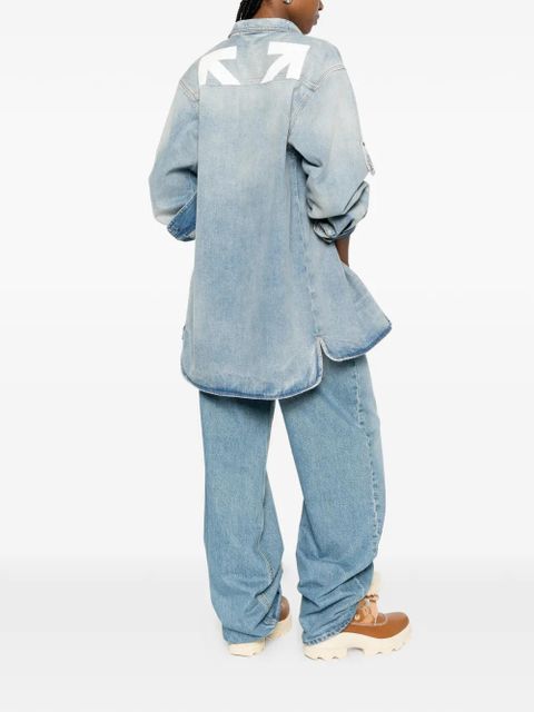 Off-White chest-pocket button-fastening shirt - Blue - zdjęcie produktu nr 2