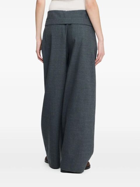 JW Anderson wrap-front pleated trousers - Grey