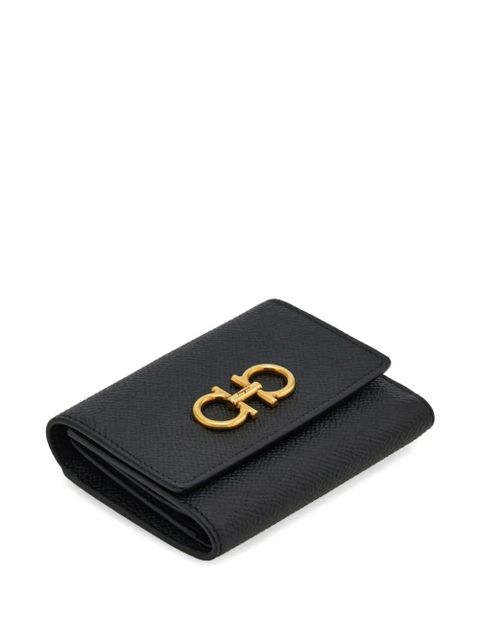 Ferragamo Gancini tri-fold wallet - Black - zdjęcie produktu nr 2
