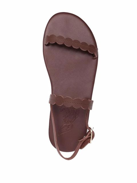 Ancient Greek Sandals Aroula leather sandals - Brown