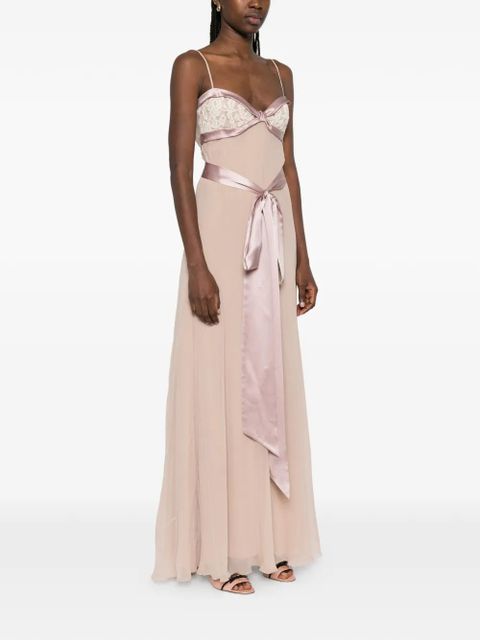 Valentino Garavani lace-detail maxi dress - Pink
