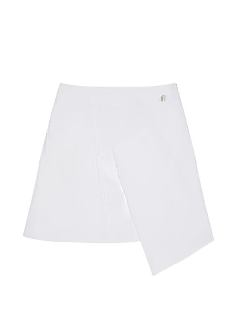 Givenchy asymmetric-hem logo-plaque mini skirt - White - zdjęcie produktu nr 1