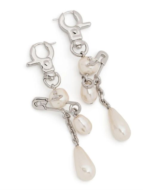 Vivienne Westwood Claude Long earrings - Silver