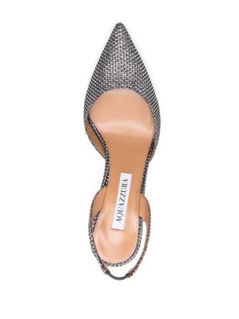 Aquazzura So Nude Pump 85mm pumps - Silver