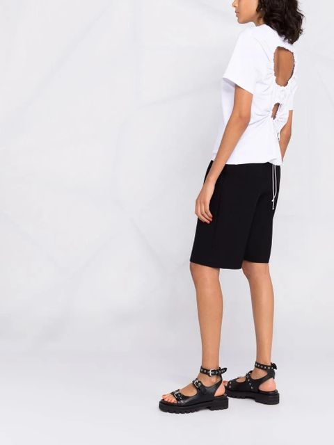 Cecilie Bahnsen cut-out rear-tie top - White