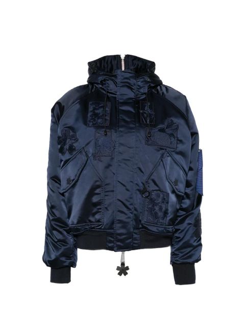 Cecilie Bahnsen floral appliqué jacket - Blue - zdjęcie produktu nr 1