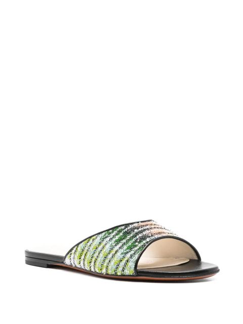 Missoni gradient flat sandals - Black - zdjęcie produktu nr 2