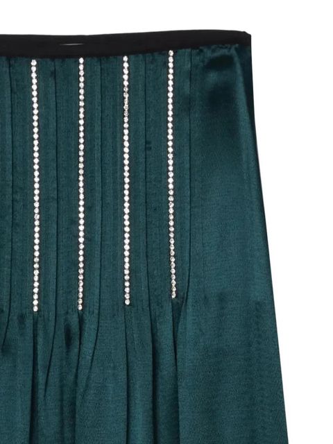 3.1 Phillip Lim crystal-inlay slip midi skirt - Green - zdjęcie produktu nr 2