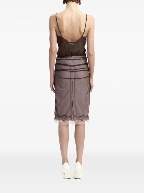 16Arlington Hedda midi skirt - Brown