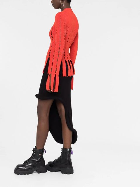 AMBUSH cut-out knitted top - Orange