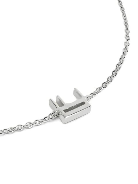 Monica Vinader Initial E chain bracelet - Silver