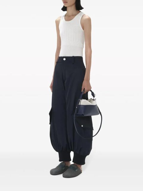 JW Anderson pointelle-knit tank top - White - zdjęcie produktu nr 2