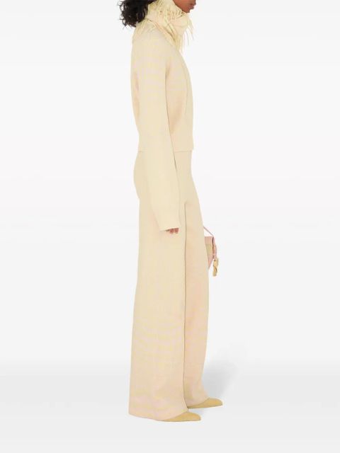 Burberry warped houndstooth jacquard jumper - Neutrals