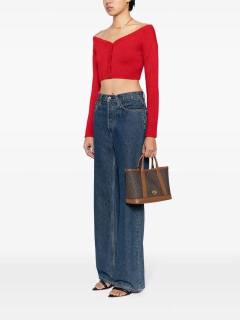 Michael Kors small Luisa leather satchel bag - Brown - zdjęcie produktu nr 2