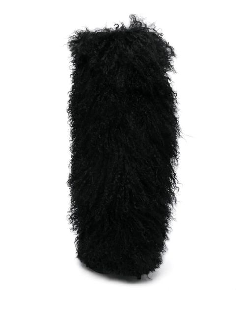 Paris Texas 105mm Furry boots - Black