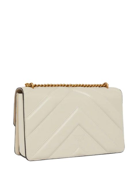 PINKO quilted bird-embellished cross body bag - White - zdjęcie produktu nr 2