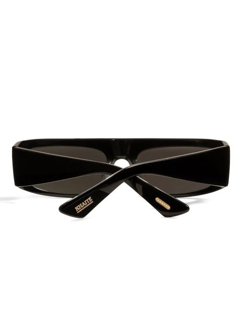KHAITE rectangle-frame sunglasses - Black