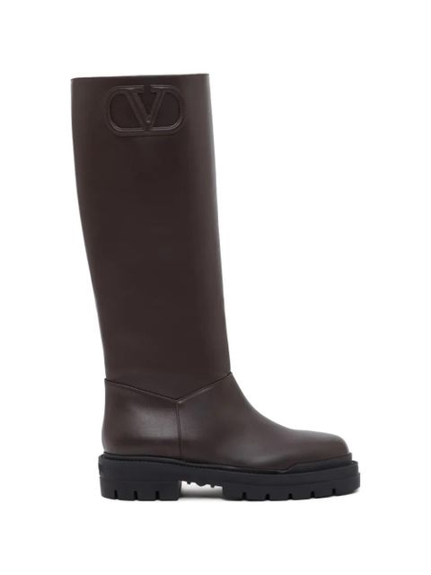 Valentino Garavani Fill Me calfskin boots 40mm - Brown - zdjęcie produktu nr 1