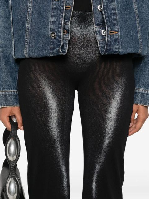 Jean Paul Gaultier body-print straight trousers - Black