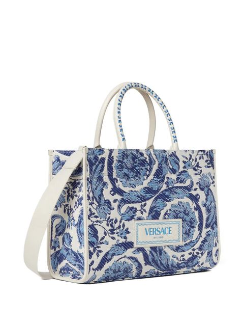 Versace large Barocco Athena tote bag - Blue