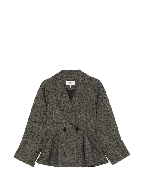 Chloé double-breasted flared jacket - Grey - zdjęcie produktu nr 1
