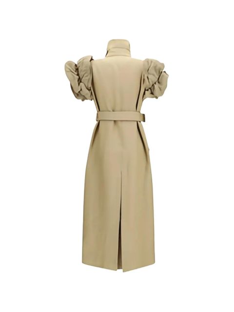 Max Mara puffed-sleeve double-breasted overcoat - Neutrals - zdjęcie produktu nr 2