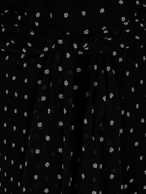 ROTATE BIRGER CHRISTENSEN polka-dot maxi dress - Black