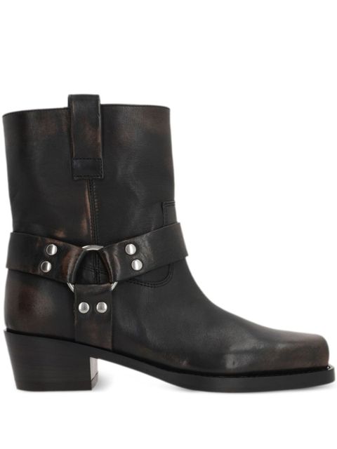 Paris Texas Roxy 45mm leather biker boots - Black - zdjęcie produktu nr 1