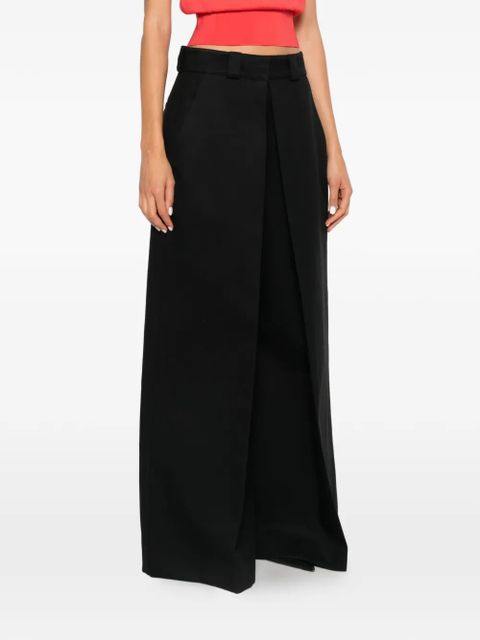 Balenciaga inverted-pleat trousers - Black