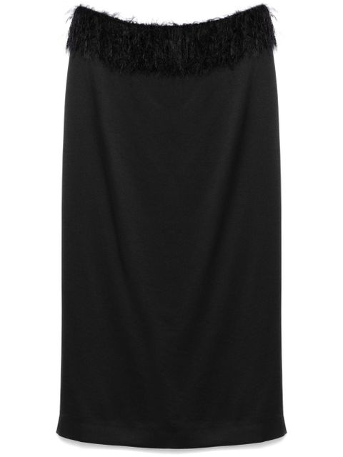 TOTEME fringed maxi skirt - Black - zdjęcie produktu nr 1