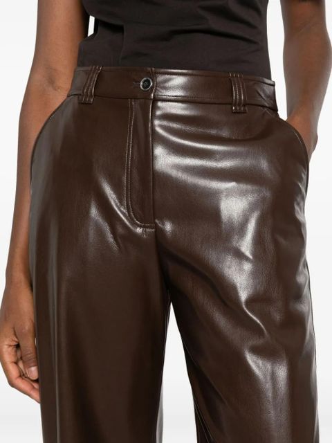 PINKO faux-leather trousers - Brown - zdjęcie produktu nr 2