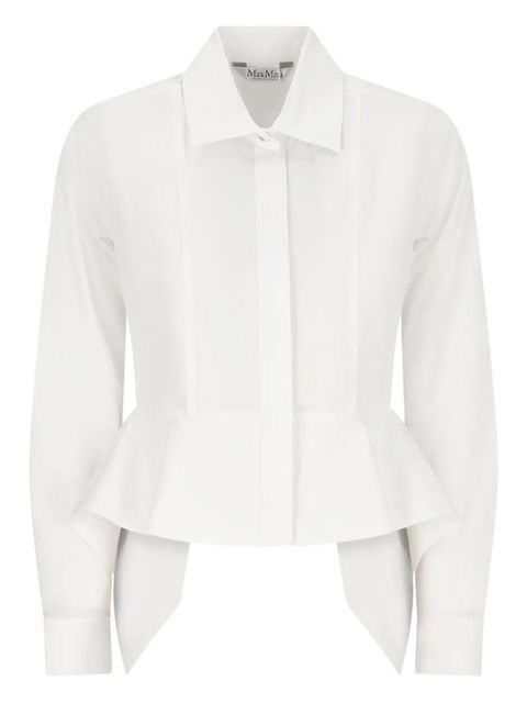 Max Mara peplum-hem shirt - White - zdjęcie produktu nr 1