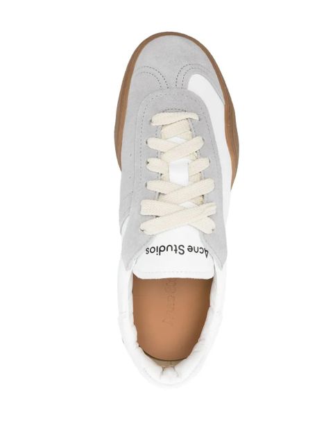 Acne Studios panelled-design leather sneakers - Neutrals