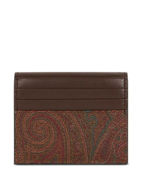 ETRO paisley flap cardholder - Brown - zdjęcie produktu nr 2