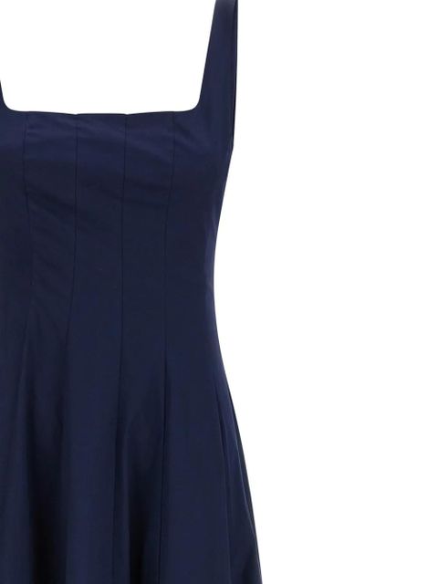 STAUD corset panel midi dress - Blue