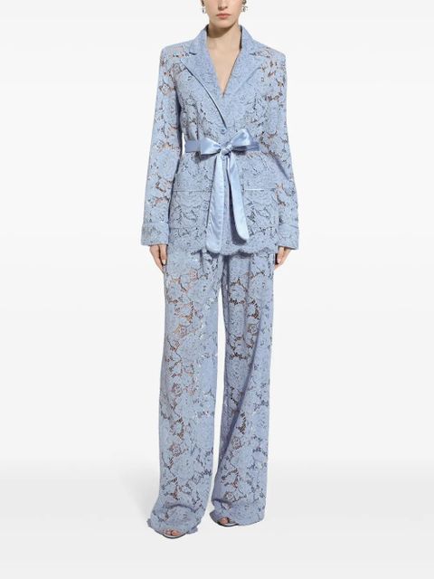 Dolce & Gabbana DNA lace wide-leg trousers - Blue - zdjęcie produktu nr 2