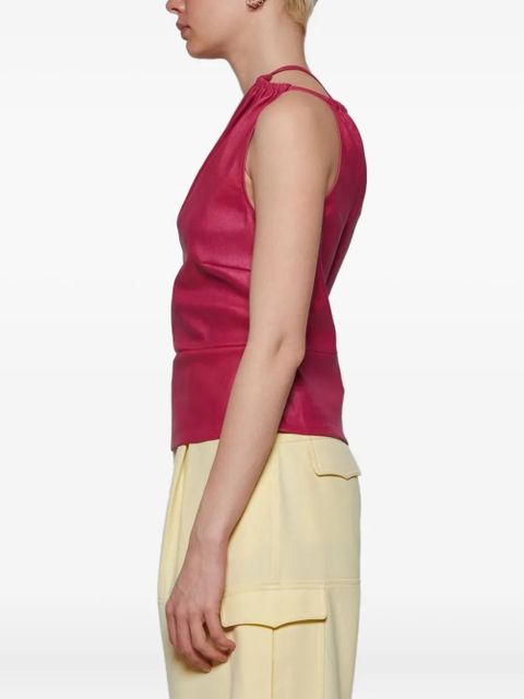 AMIRI one-shoulder cut-out top - Pink