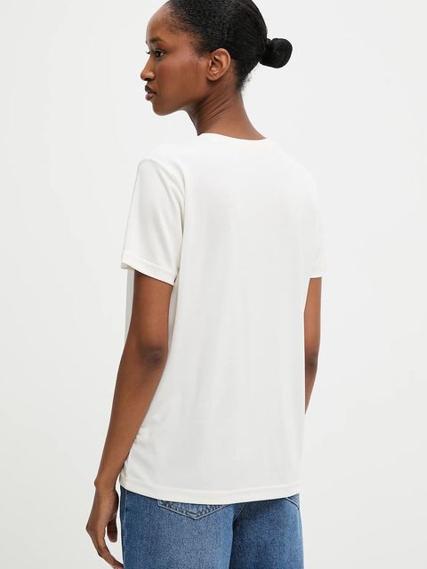 Answear.LAB t-shirt damski kolor beżowy