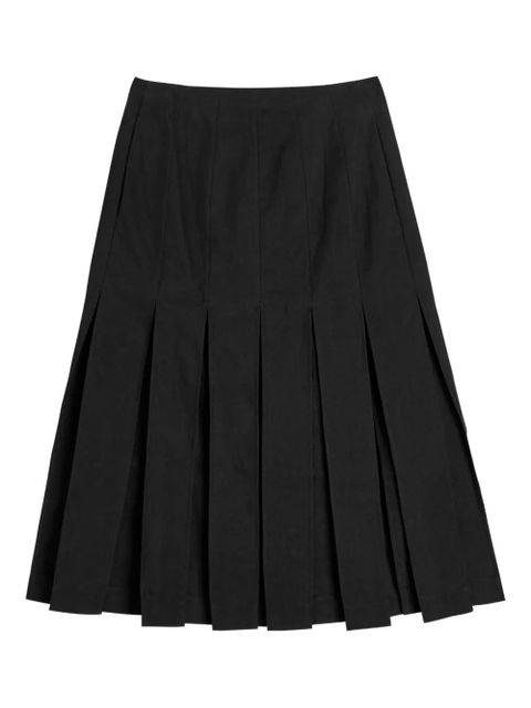 Simone Rocha pleated midi skirt - Black - zdjęcie produktu nr 1