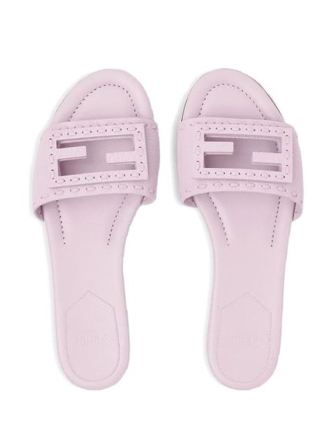 FENDI whipstitch sandals - Purple